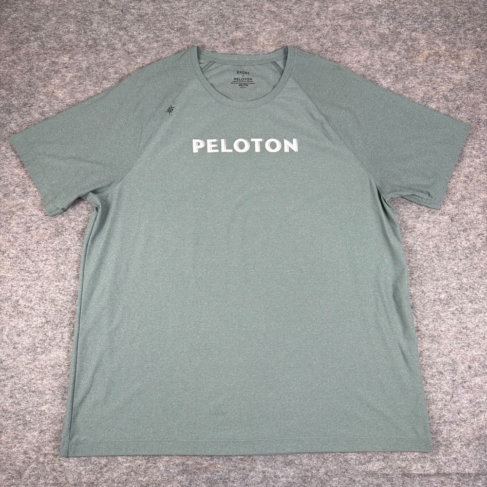 Rhone x Peloton Modern Performance T-Shirt Tee Green Mens 2XL XXL